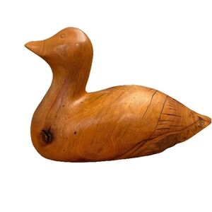Bob Agnew Signed Wooden Duck Sculpture California Studio Artist Dated 1981 #16